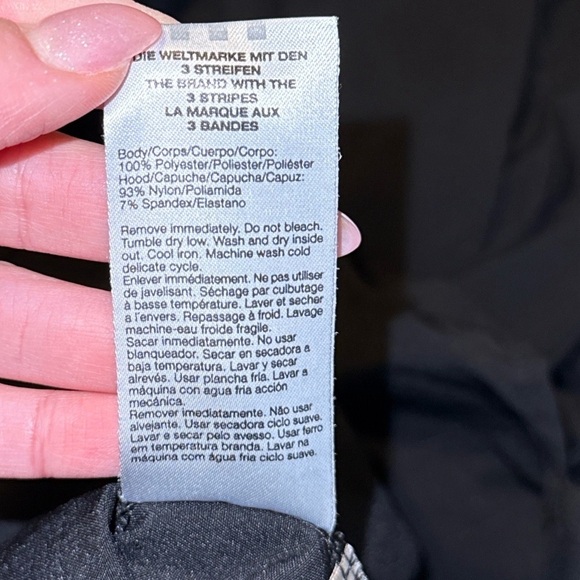 Adidas Mesh hood Active Top Women M Grunge Gorpcore Black 1/2 Sleeve Synch - Picture 6 of 8